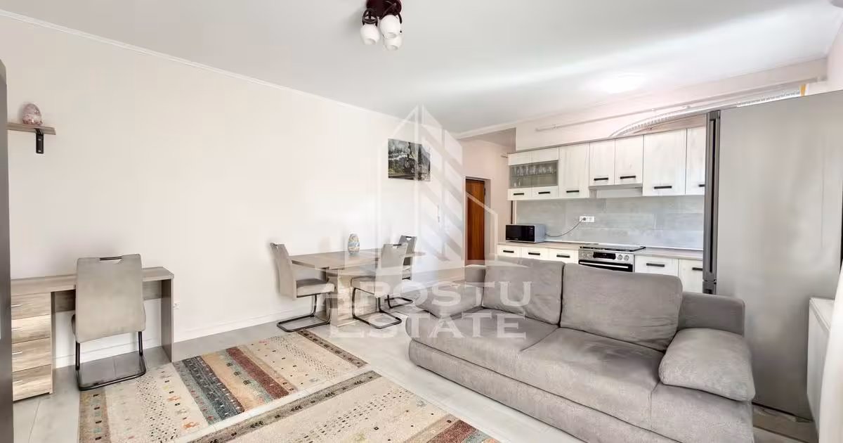 Apartament de vânzare cu 2 camere, mobilat în Giroc