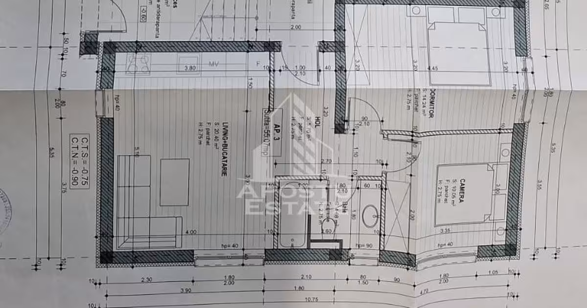 Apartament de vânzare cu 2 camere în zona Braytim, Timișoara