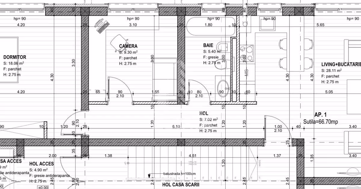 Apartament de vânzare cu 3 camere în zona Calea Urseni, Timișoara