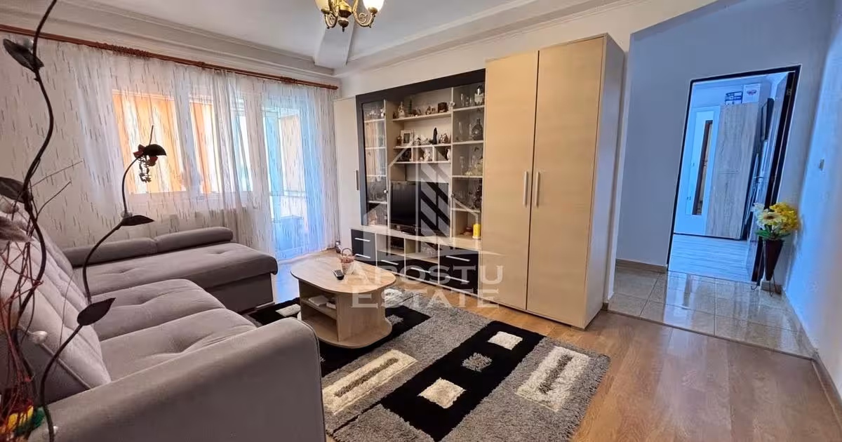 Apartament de vânzare cu 3 camere, mobilat în zona Girocului, Timișoara