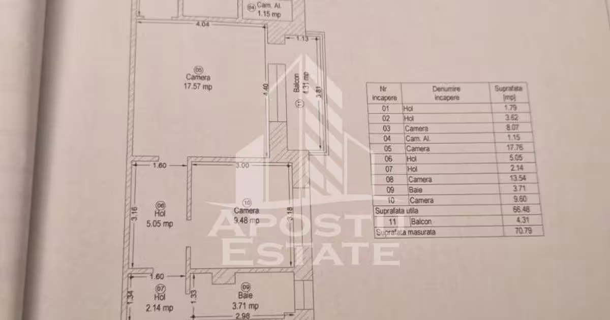 Apartament de vânzare cu 3 camere în zona Spitalul Județean, Timișoara