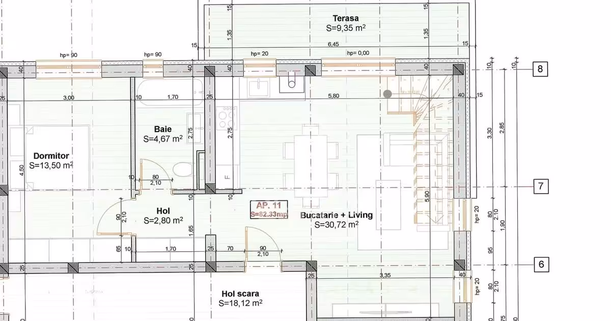 Apartament de vânzare cu 3 camere în Giroc