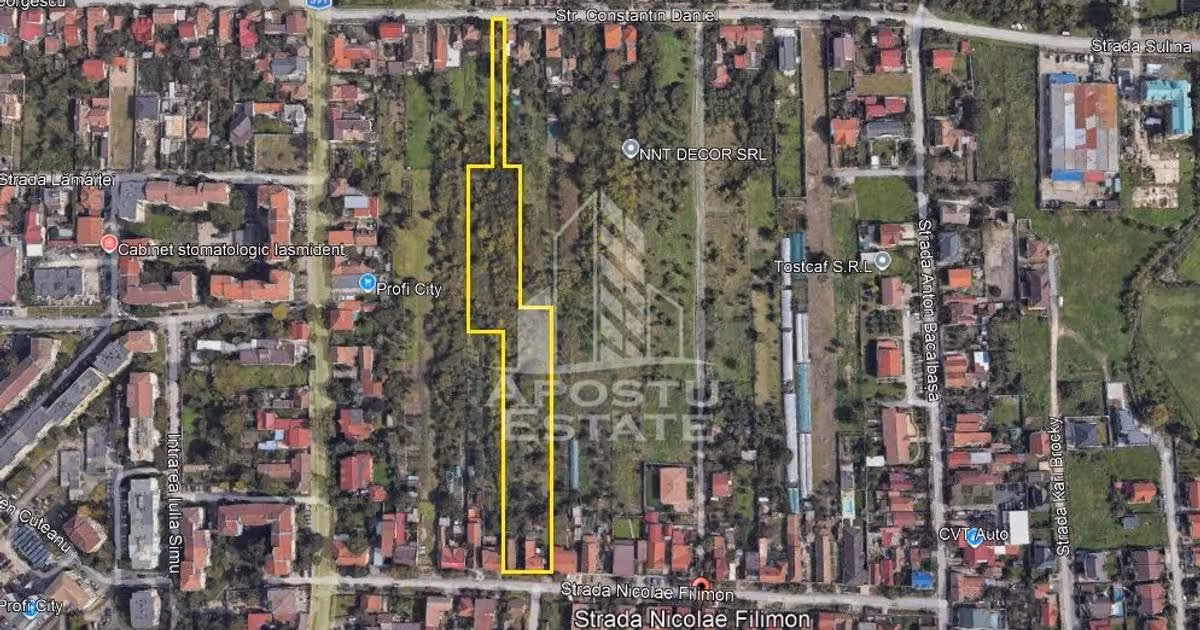 Teren Construcții intravilan de vânzare de 9580 mp, în zona Freidorf, Timișoara