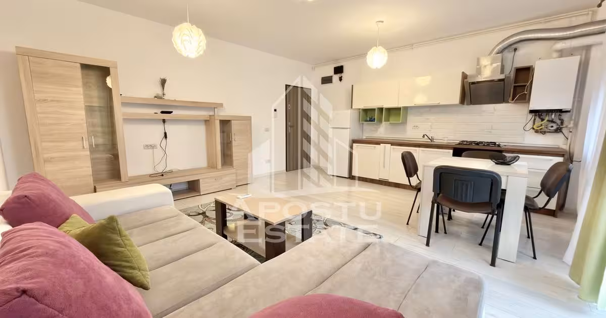 Apartament de vânzare cu 2 camere, mobilat în Giroc