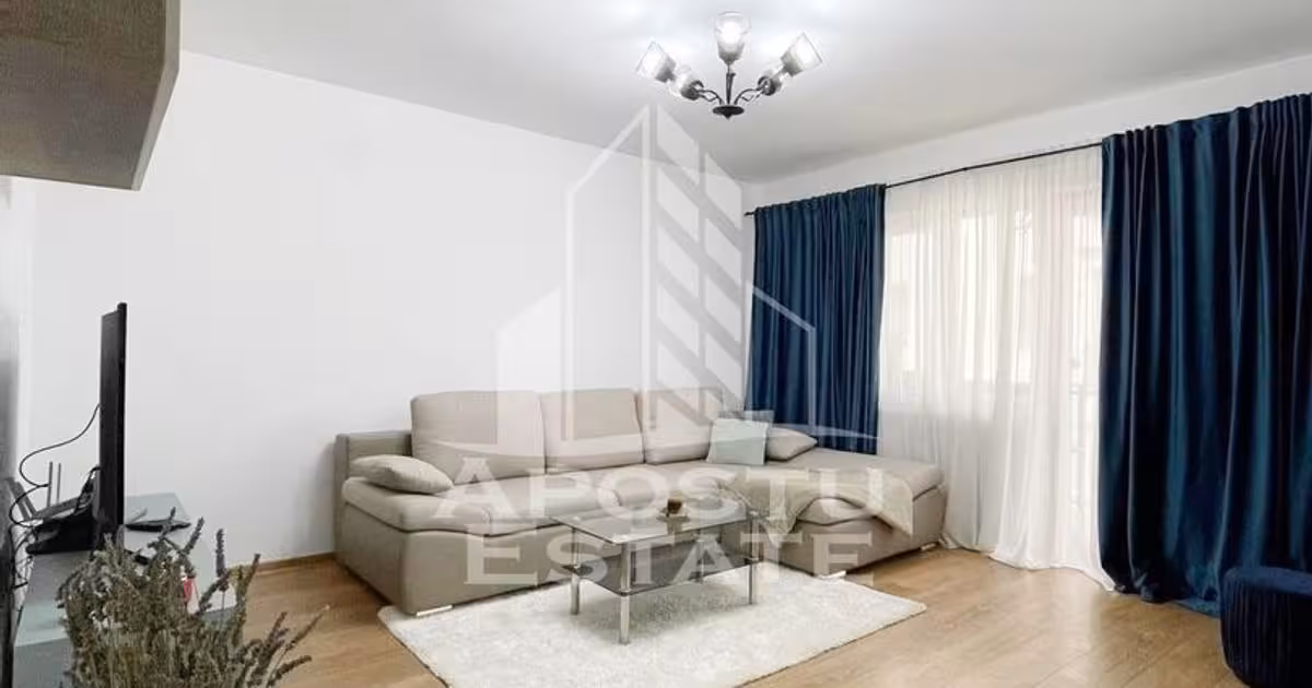 Apartament de vânzare cu 3 camere, mobilat în Giroc