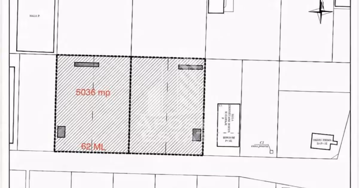 Teren Construcții intravilan de vânzare de 5036 mp, în Săcălaz