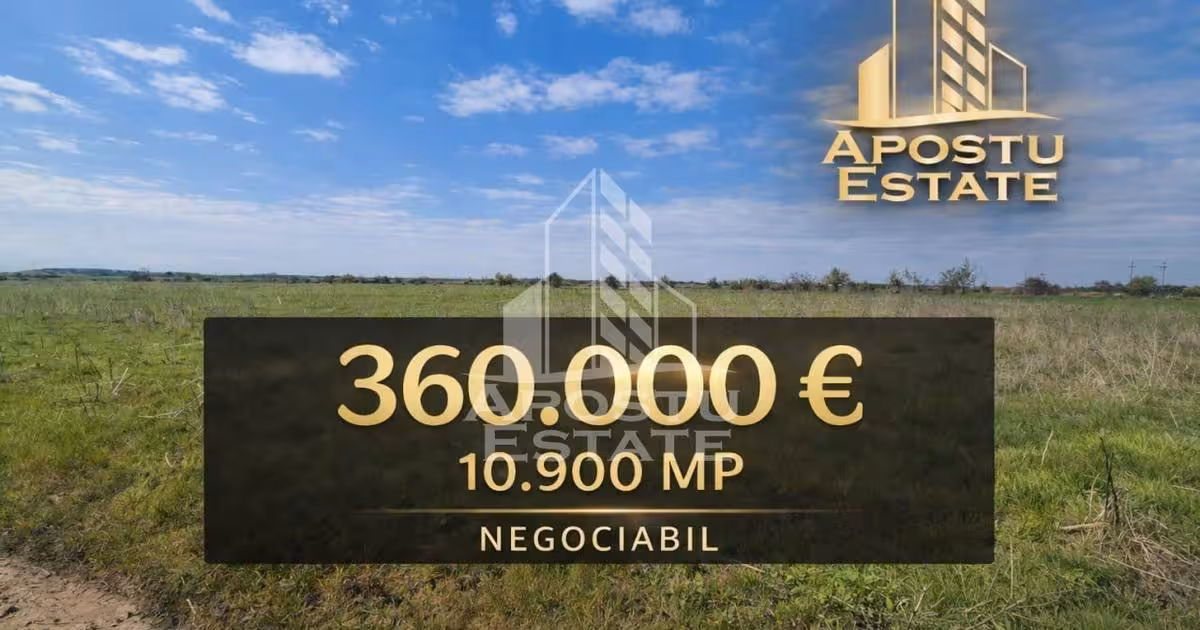 Teren Construcții intravilan de vânzare de 10900 mp, în Sânnicolau Mare