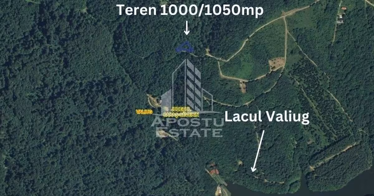 Teren Construcții intravilan de vânzare de 1050 mp, în Văliug