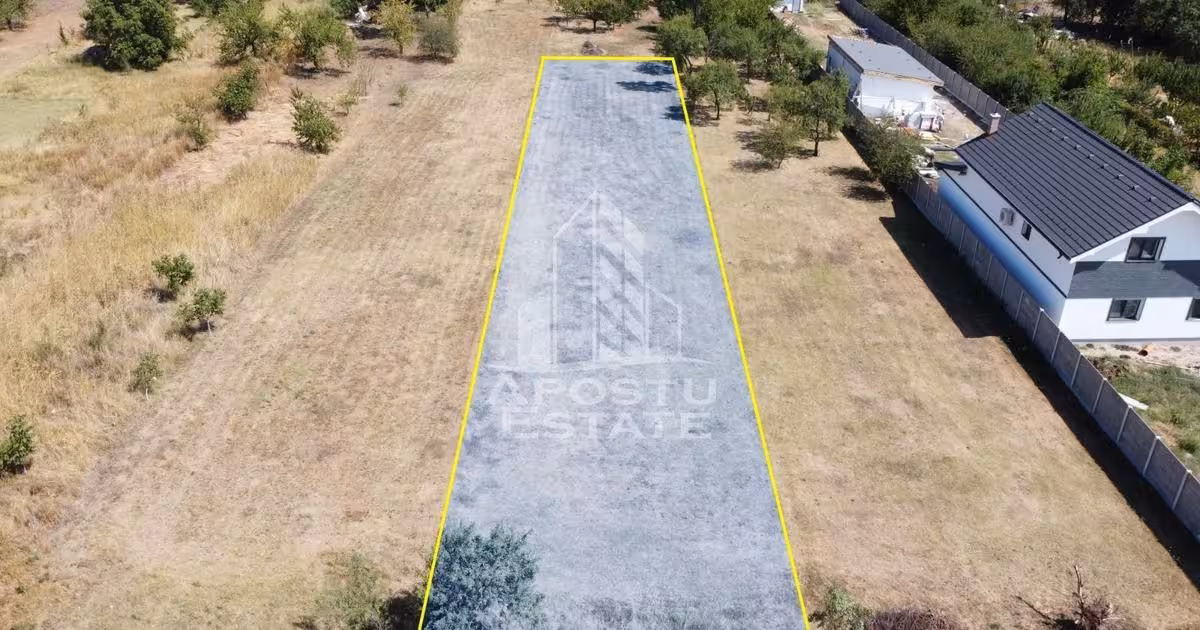 Teren Construcții intravilan de vânzare de 1374 mp, în Giarmata