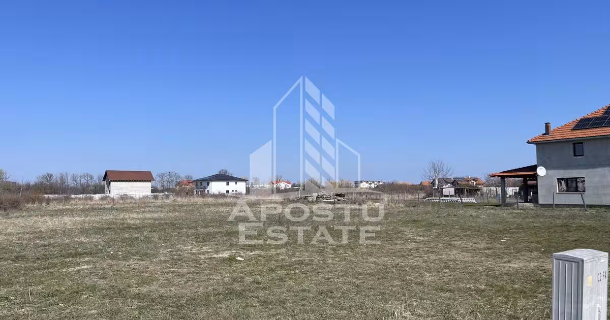 Teren Construcții intravilan de vânzare de 804 mp, în Ghiroda