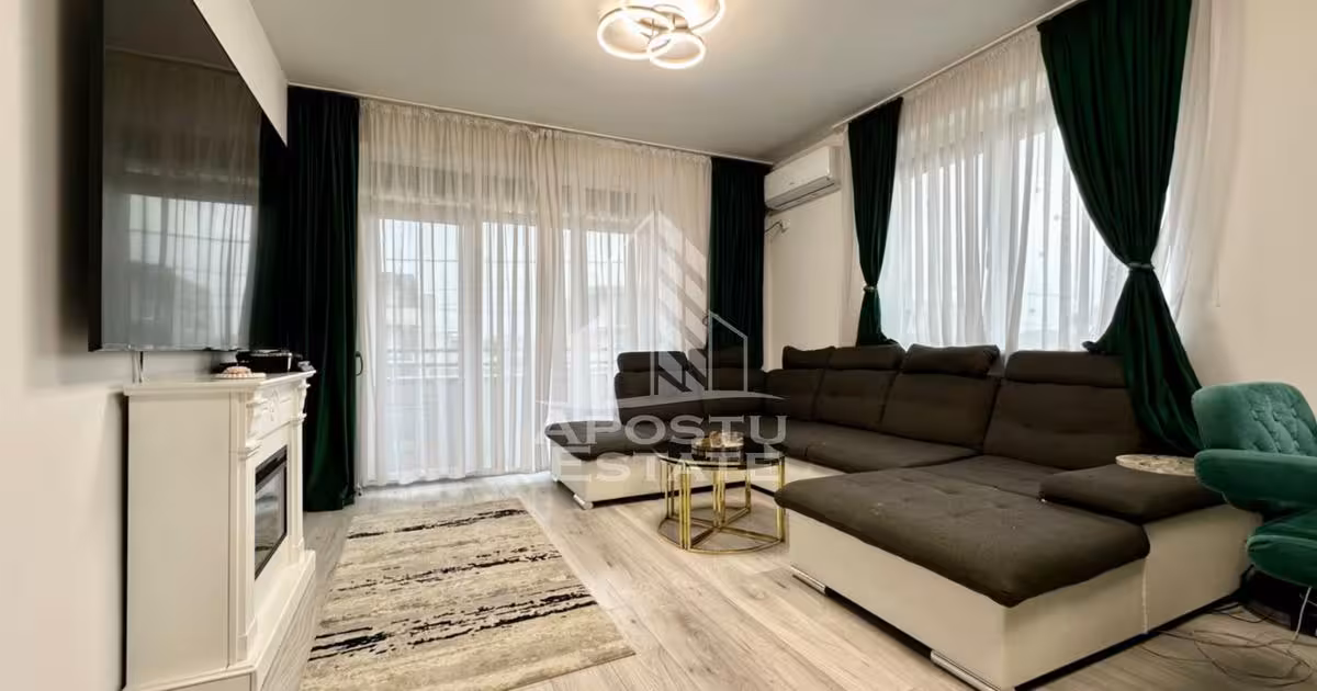 Apartament de vânzare cu 3 camere, mobilat în Dumbrăvița