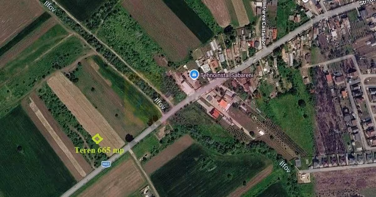 Teren Construcții intravilan de vânzare de 665 mp, în Săbăreni