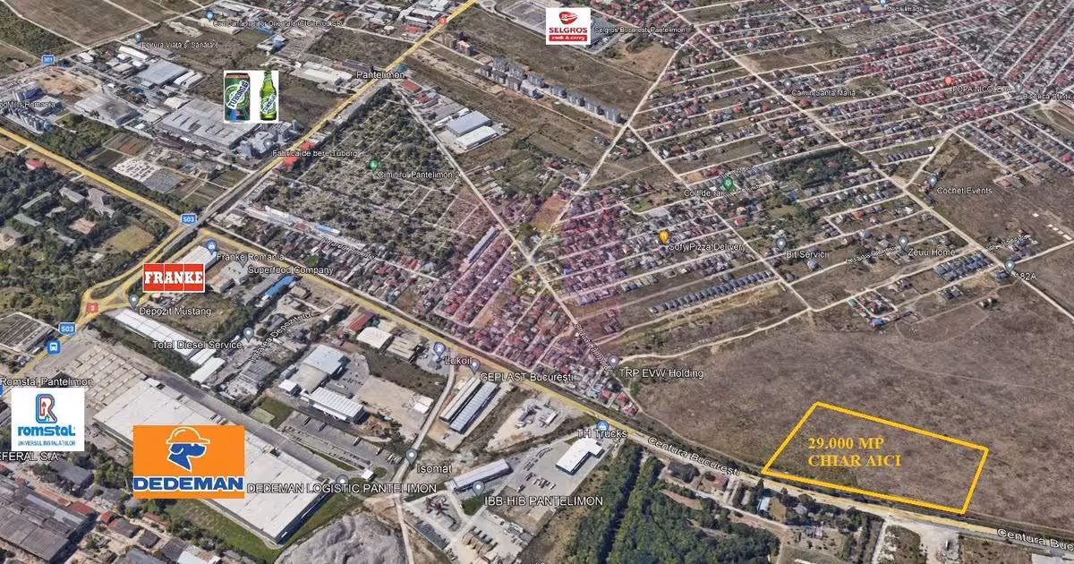 Teren Construcții intravilan de vânzare de 29000 mp, în Pantelimon