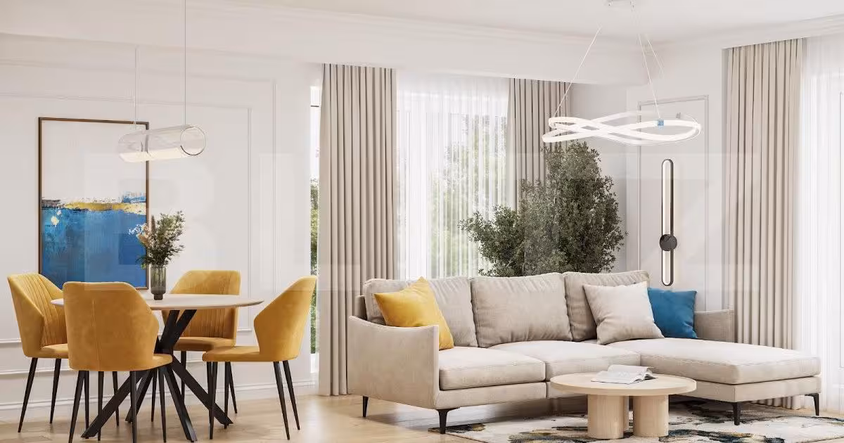 Apartament de vânzare cu 2 camere, mobilat în Florești