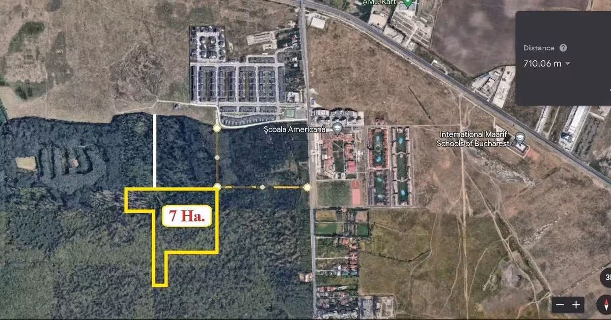 Teren agricol extravilan de vânzare de 70000 mp, în Voluntari