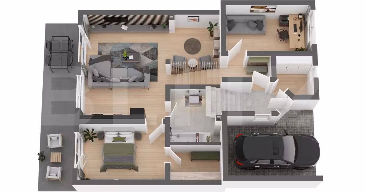 Apartament de vânzare cu 3 camere în Apahida