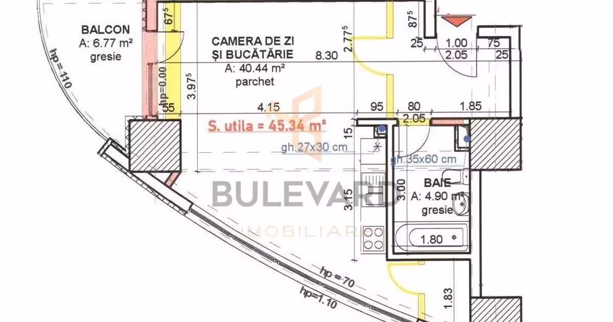 Garsonieră de vânzare, mobilată în zona Mănăștur, Cluj-Napoca