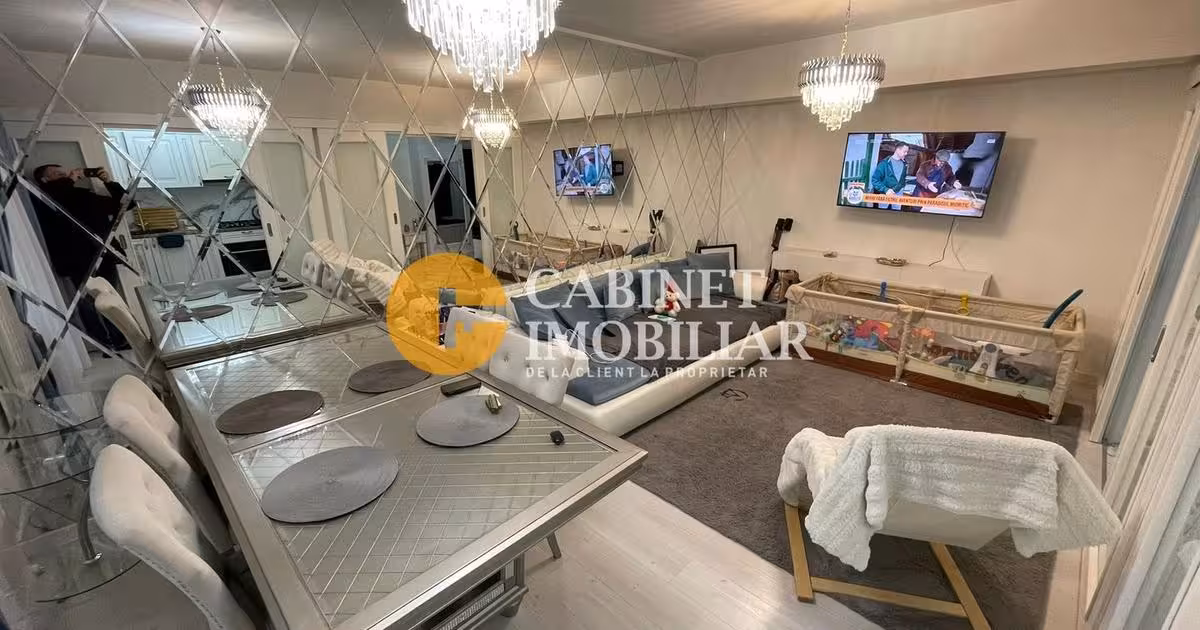 Apartament de vânzare cu 2 camere, mobilat în zona Tătărași, Iași