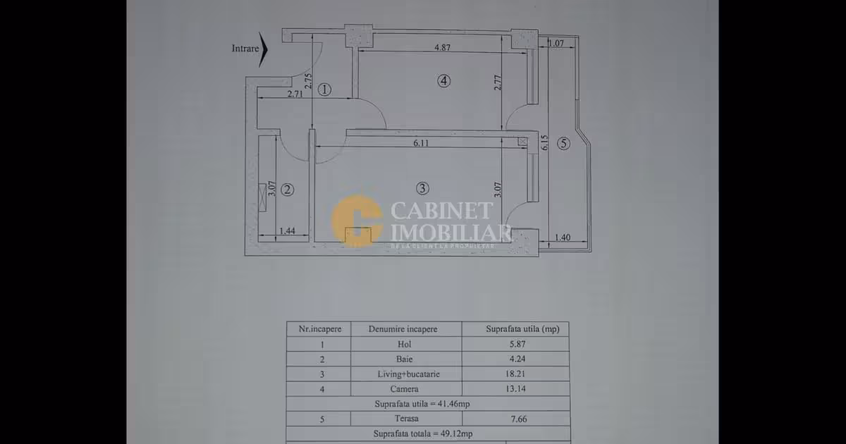 Apartament de vânzare cu 2 camere, mobilat în zona Copou, Iași