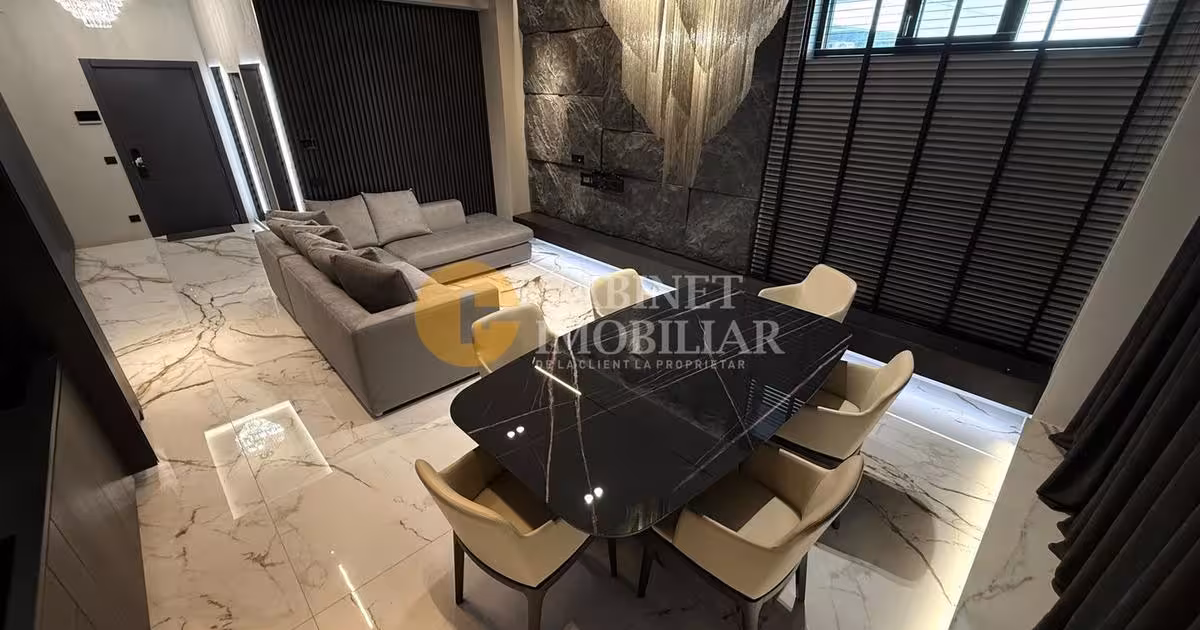 Penthouse de vânzare cu 3 camere, mobilat în zona Tătărași, Iași