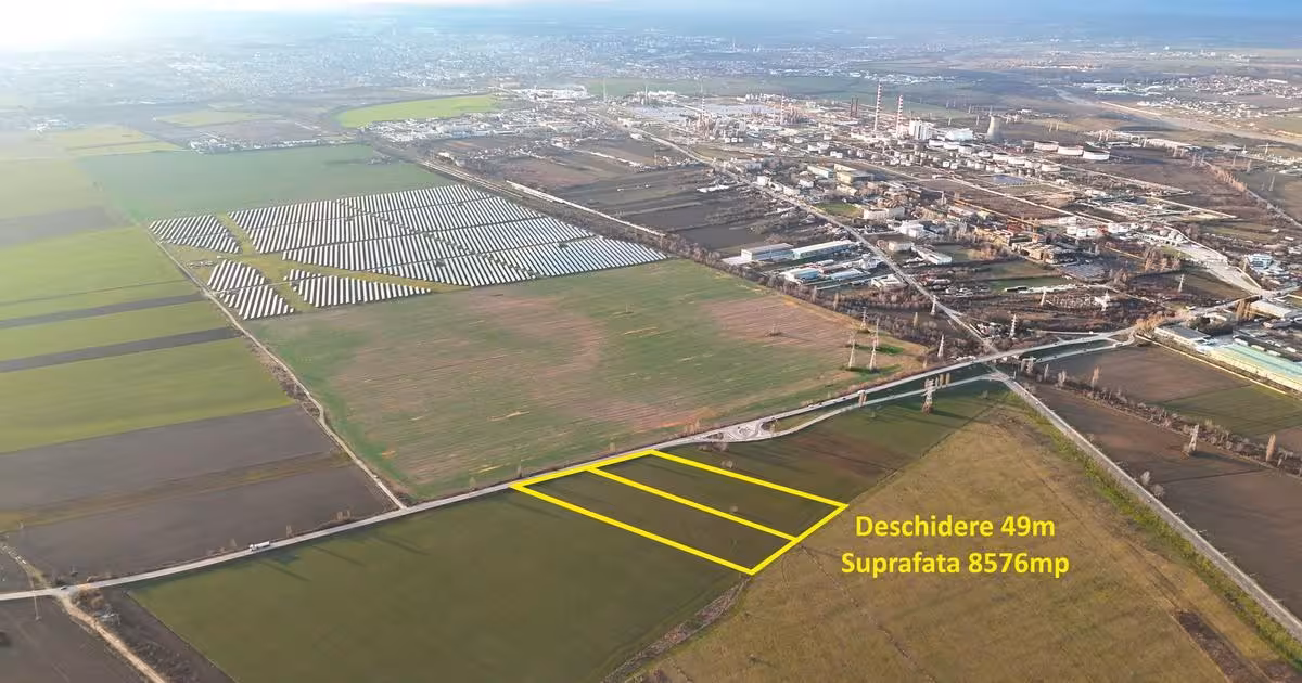 Teren agricol extravilan de vânzare de 8576 mp, în zona Est, Ploiești