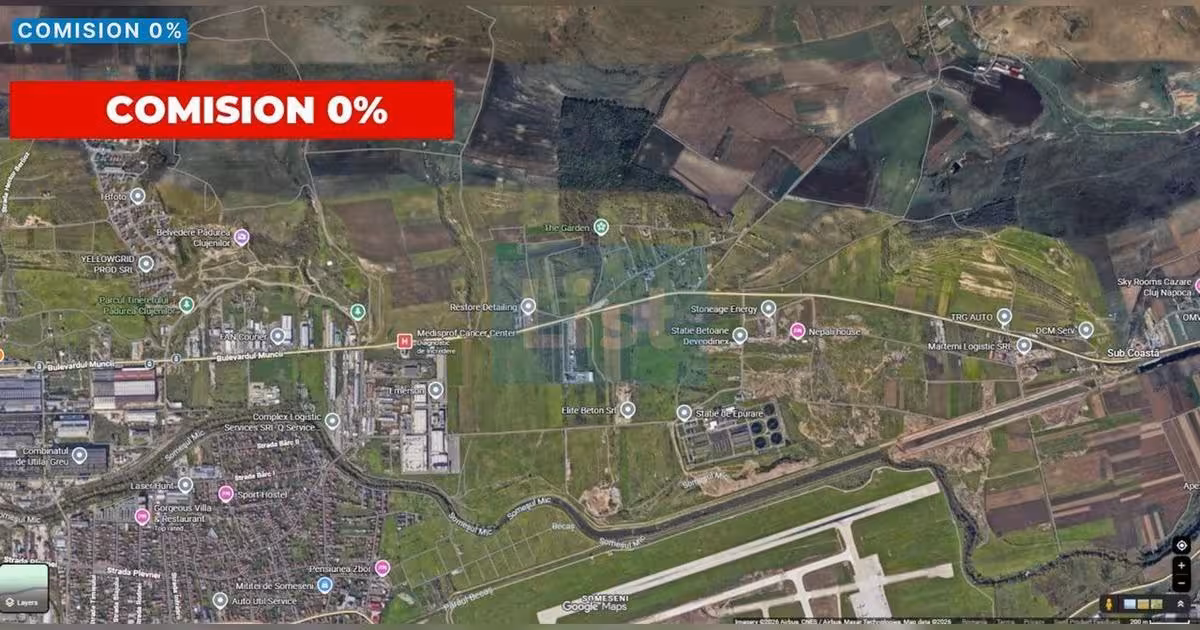 Teren agricol intravilan de vânzare de 10080 mp, în zona Iris, Cluj-Napoca