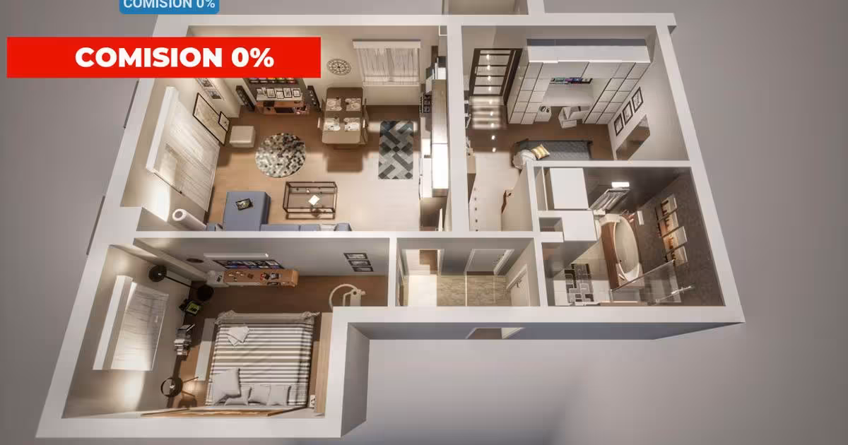 Apartament de vânzare cu 3 camere în zona Central, Sibiu