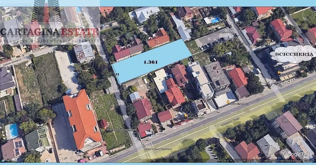 Teren Construcții intravilan de vânzare de 1361 mp, în zona Pipera, Sector 1