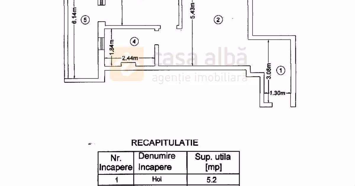 Apartament de vânzare cu 2 camere în zona Bucium, Iași