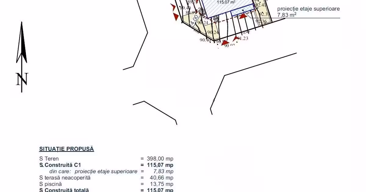 Teren Construcții intravilan de vânzare de 398 mp, în zona Bucium, Iași