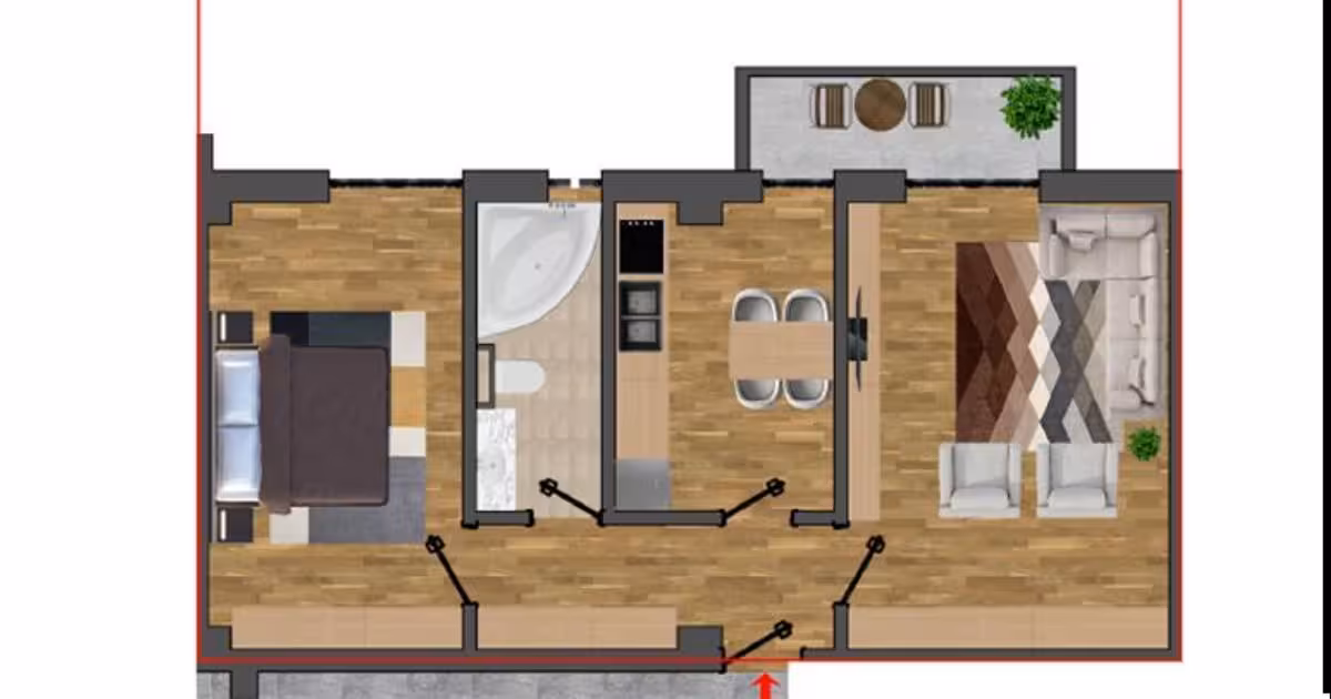 Apartament de vânzare cu 2 camere în zona Păcurari, Iași