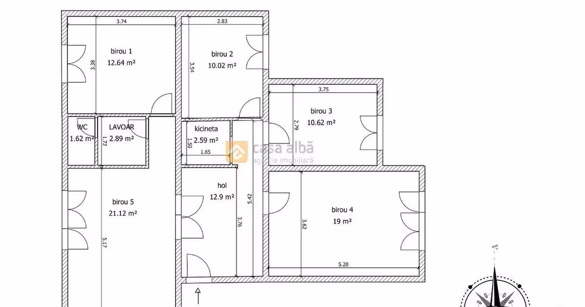 Apartament de vânzare cu 4 camere în zona Păcurari, Iași