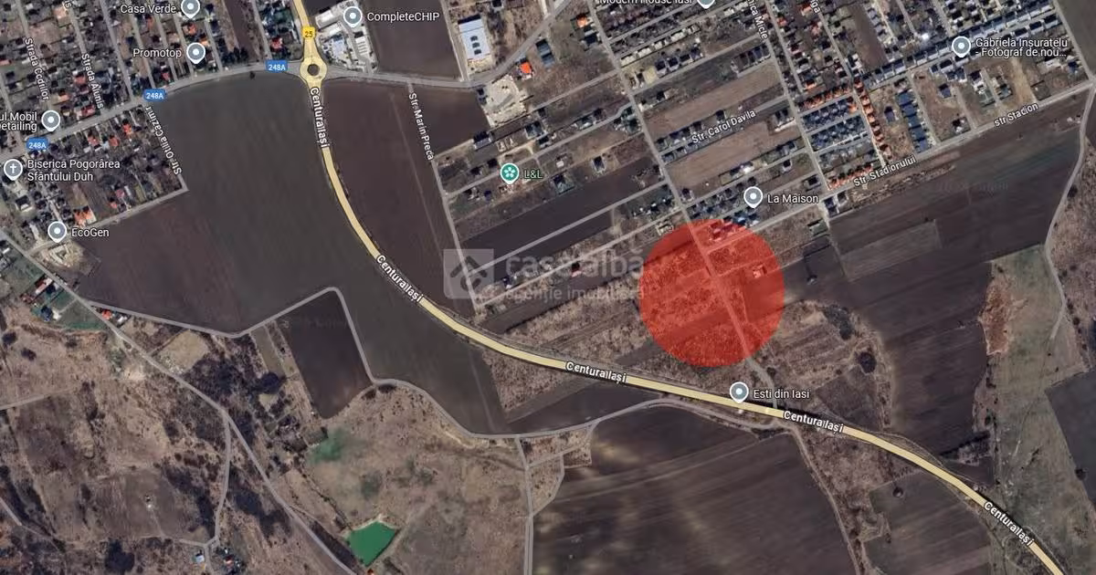 Teren agricol extravilan de vânzare de 4266 mp, în zona Miroslava, Iași