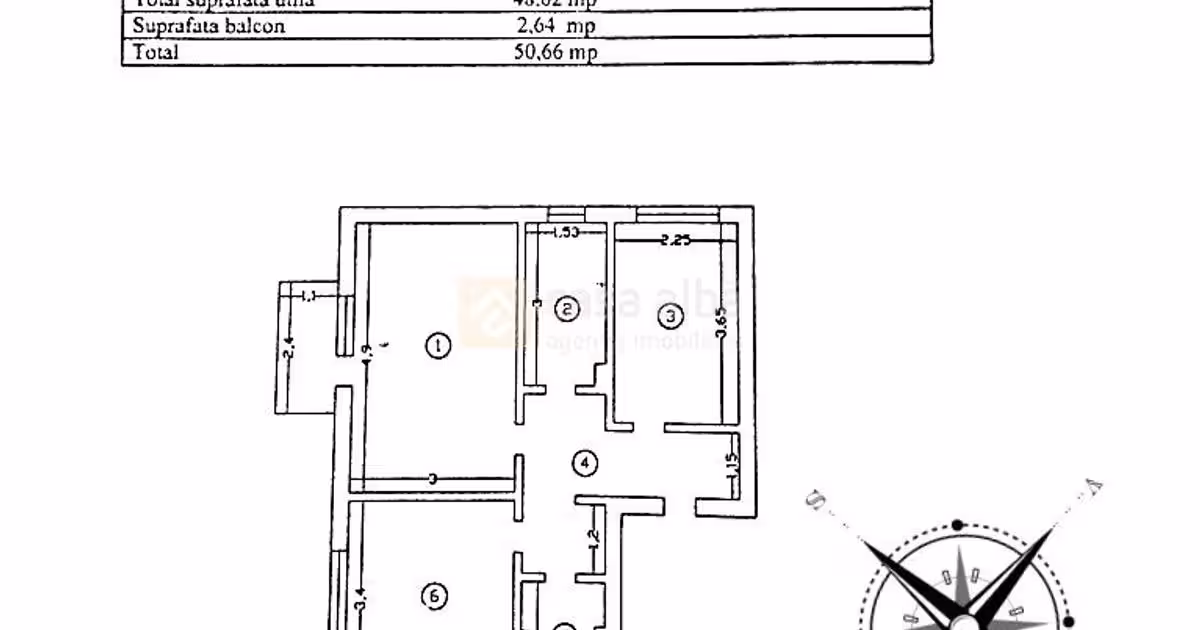 Apartament de vânzare cu 3 camere în zona Alexandru cel Bun, Iași