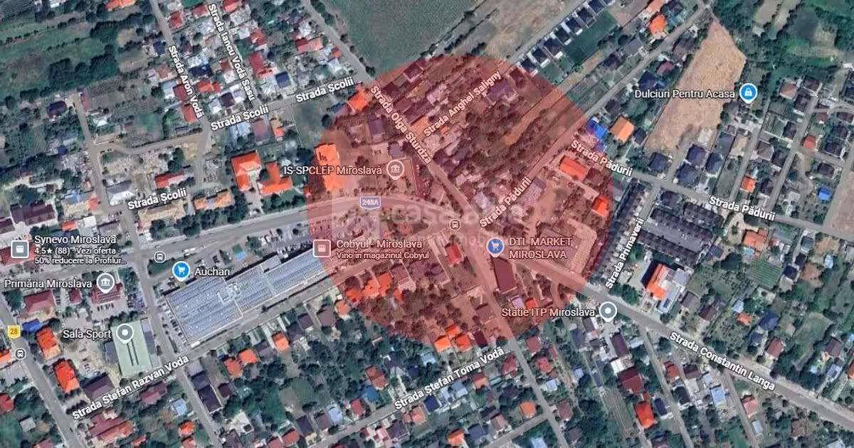 Teren Construcții intravilan de vânzare de 5585 mp, în zona Miroslava, Iași