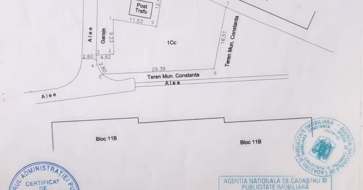 Teren intravilan de vânzare de 504 mp, în zona Tomis Nord, Constanța