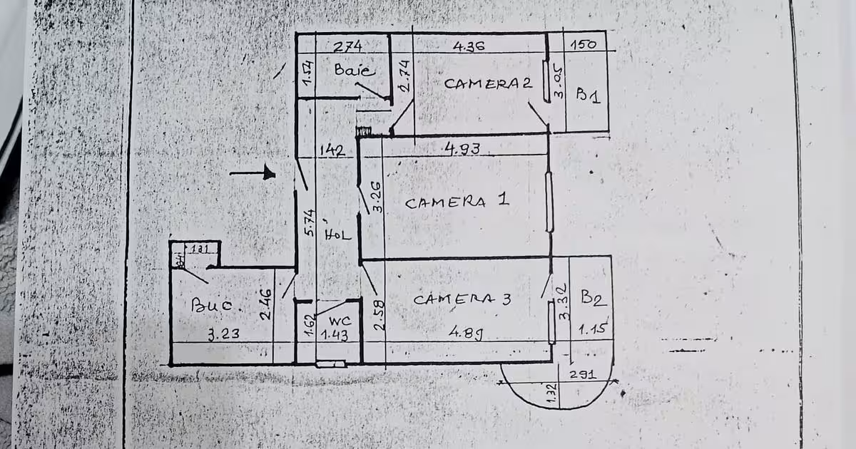 Apartament de vânzare cu 3 camere în zona Gară, Iași