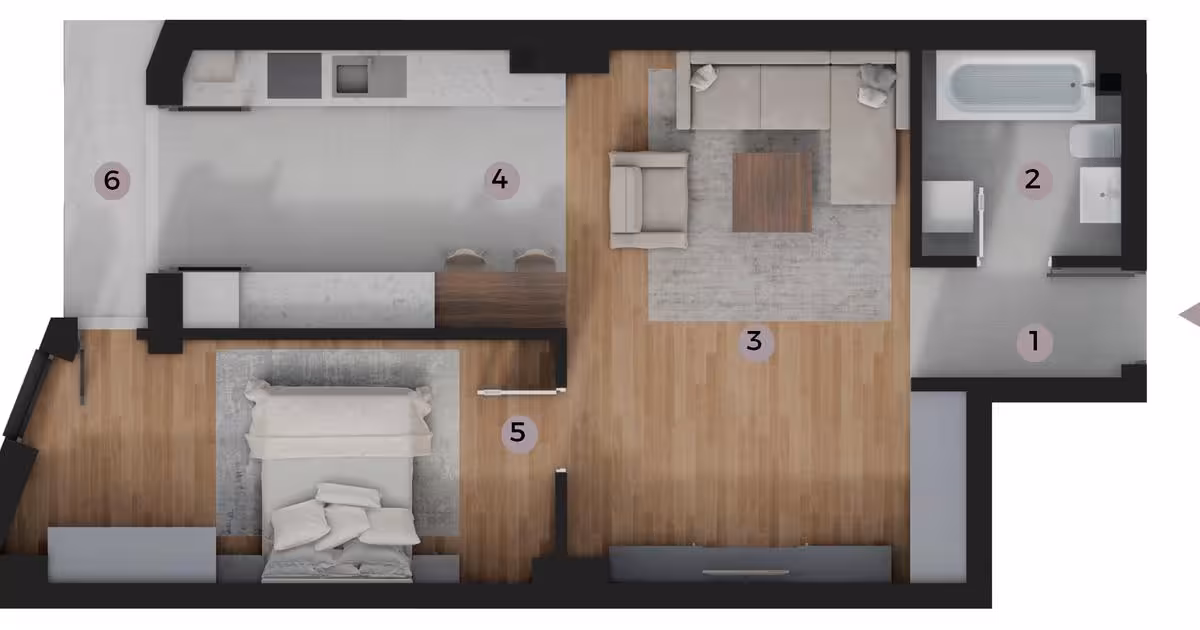 Apartament de vânzare cu 2 camere în zona Tătărași, Iași