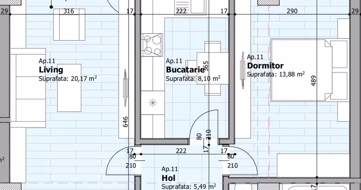Apartament de vânzare cu 2 camere în zona Galata, Iași