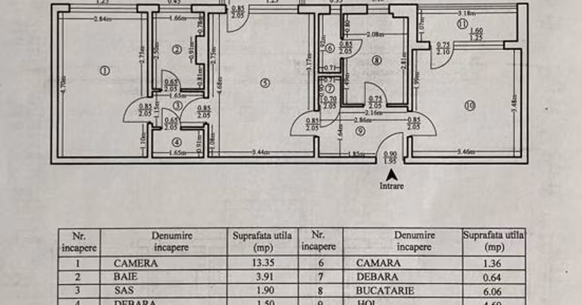Apartament de vânzare cu 3 camere în zona Podu Roș, Iași