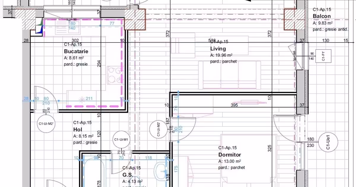 Apartament de vânzare cu 2 camere în zona Frumoasa, Iași