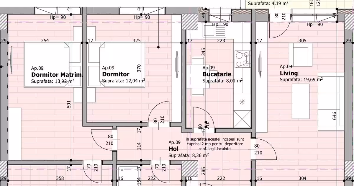 Apartament de vânzare cu 3 camere în zona Galata, Iași