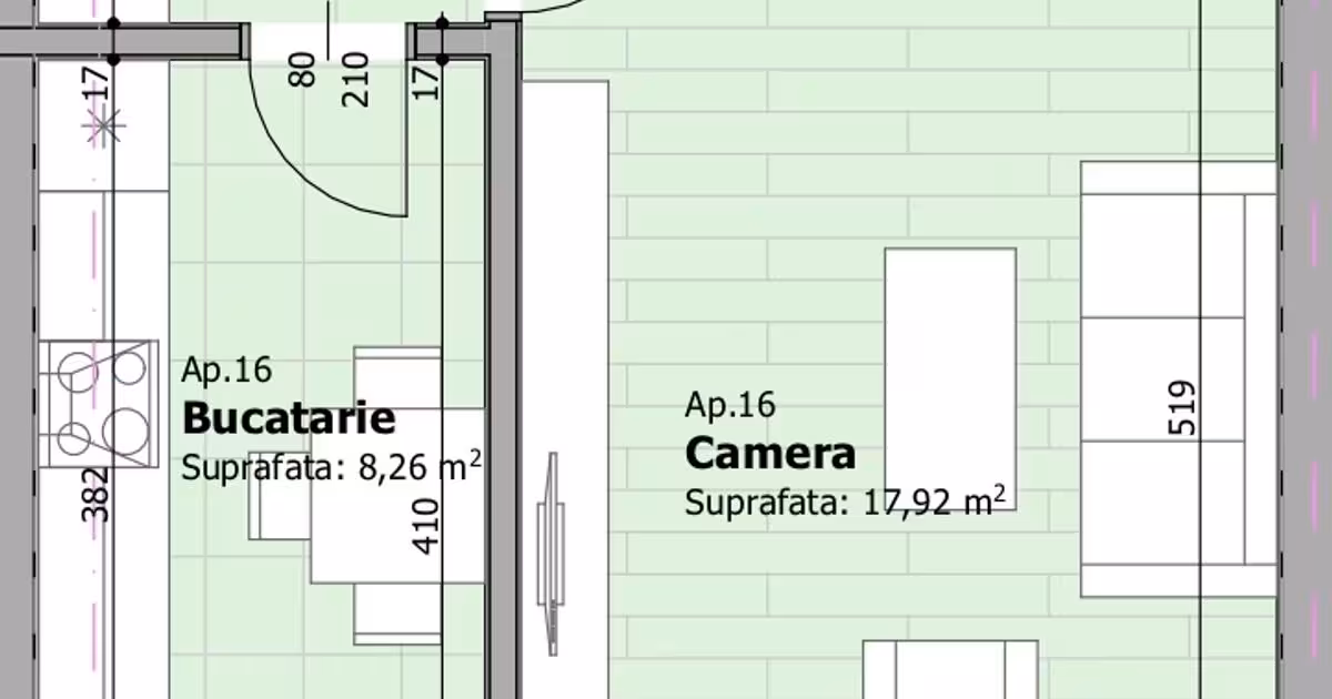 Garsonieră de vânzare în zona Galata, Iași