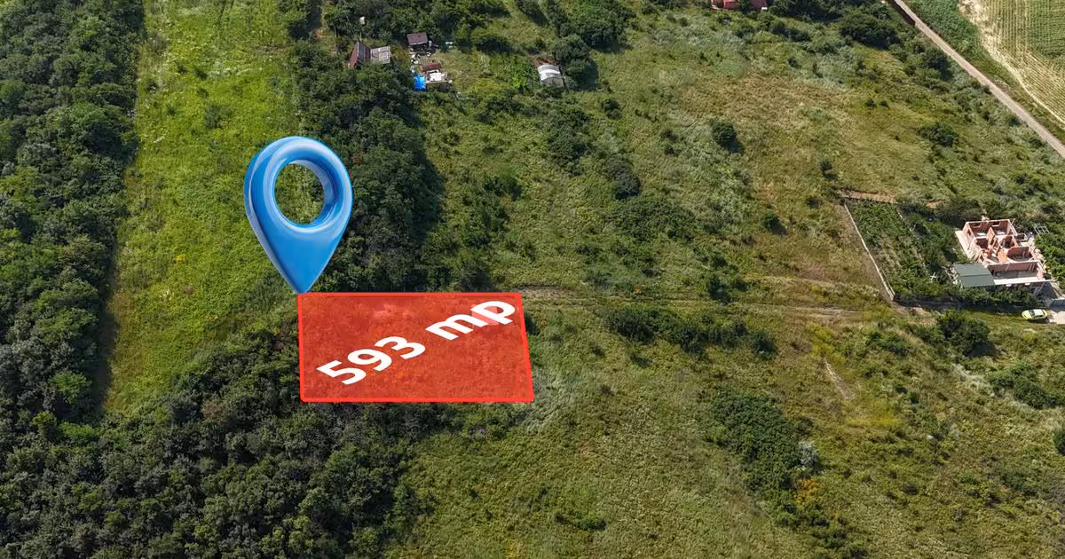 Teren extravilan de vânzare de 593 mp, în zona Copou, Iași