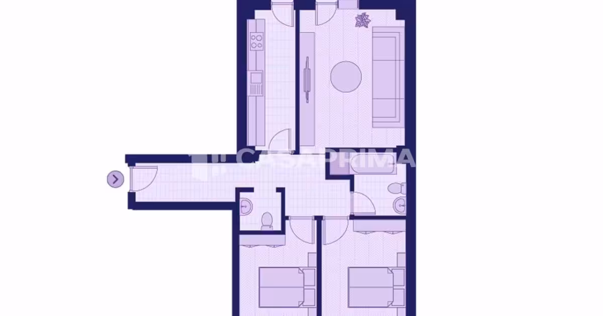 Apartament de vânzare cu 3 camere în zona Păcurari, Iași