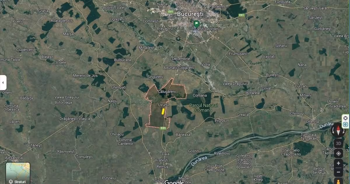 Teren Construcții intravilan de vânzare de 400000 mp, în Călugăreni