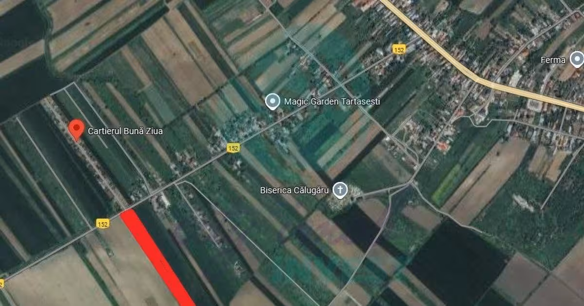 Teren Construcții intravilan de vânzare de 9923 mp, în Tărtășești