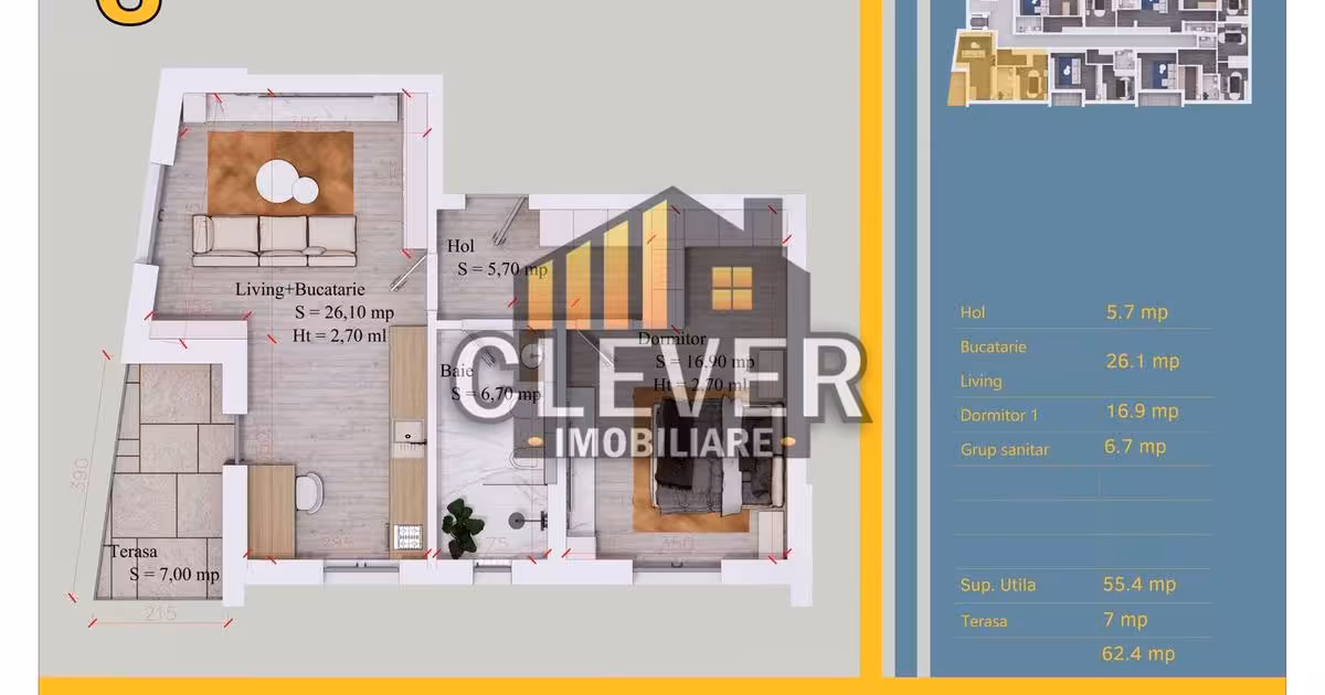 Apartament de vânzare cu 2 camere în zona Theodor Pallady, Sector 3
