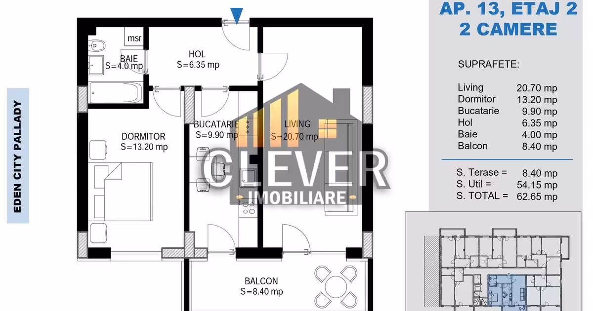 Apartament de vânzare cu 2 camere în zona Theodor Pallady, Sector 3