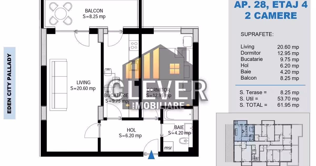 Apartament de vânzare cu 2 camere în zona Theodor Pallady, Sector 3